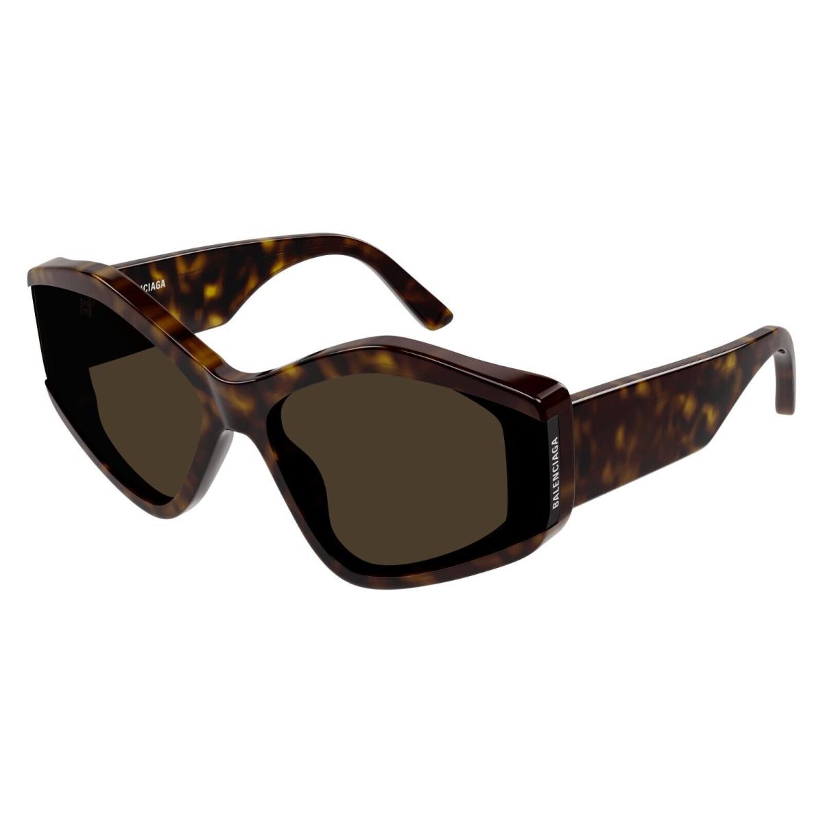 Balenciaga BB0302S Havana/brown 002 Sunglasses