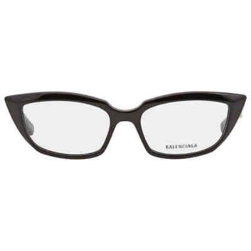 Balenciaga Demo Cat Eye Ladies Eyeglasses BB0063O 001 52 BB0063O 001 52
