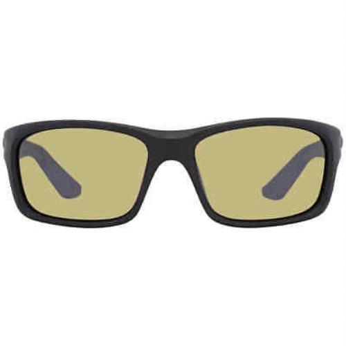 Costa Del Mar Jose Pro Sunrise Silver Mirror Polarized Glass Men`s Sunglasses - Frame: Black, Lens: Silver