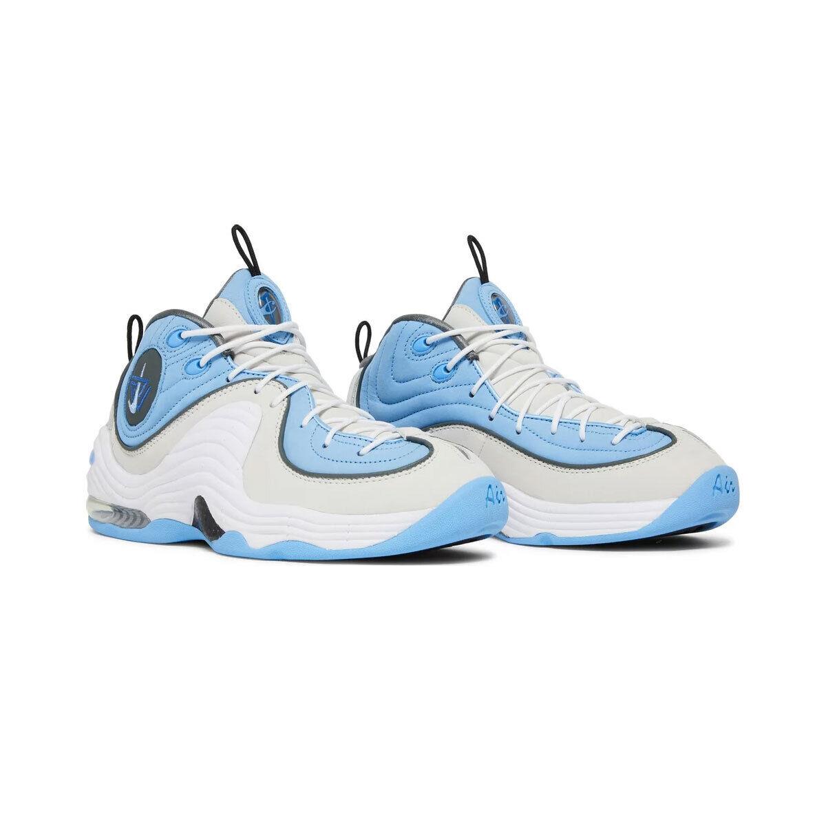 Nike Men`s Air Penny 2 Social Status Playground DM9132-100 Blue/white SZ 5-15 - University Blue/White