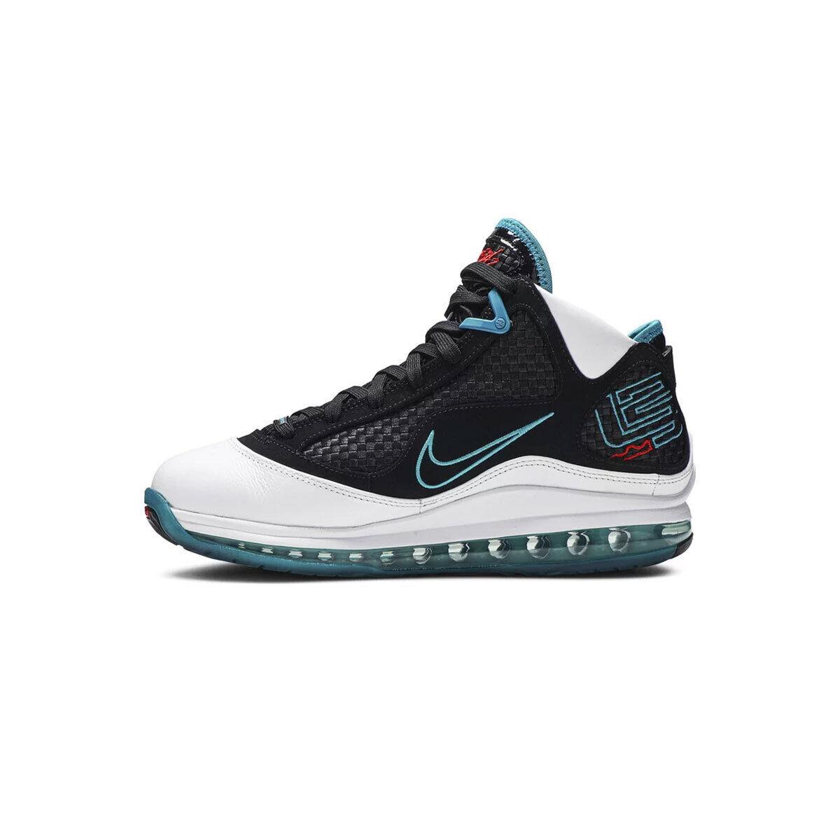 Nike Men`s Lebron 7 Nfw Red Carpet 2019 CU5133-100 White/black/blue SZ 5-15 - White/Black/Blue