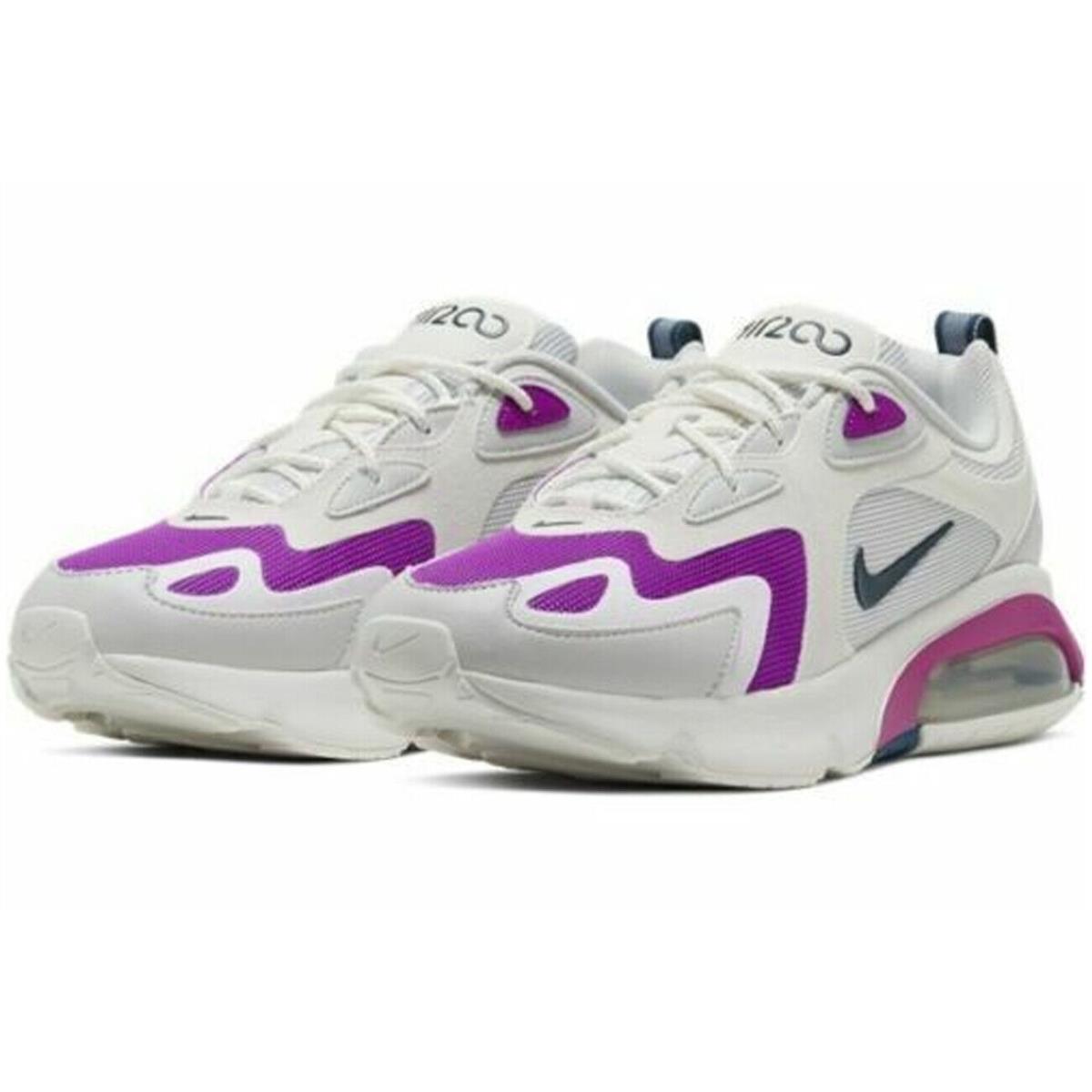 Nike Air Max 200 CI3867 001 Photon Dust Women`s Fashion Sneakers - White