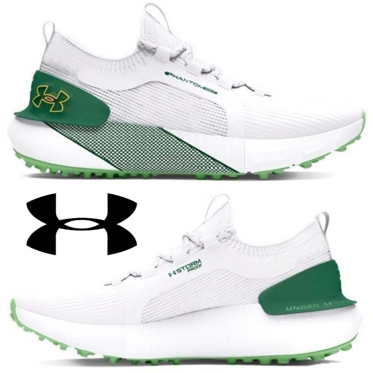 Under Armour Men`s Phantom LE Golf Running Shoes Sneakers Casual Sport White