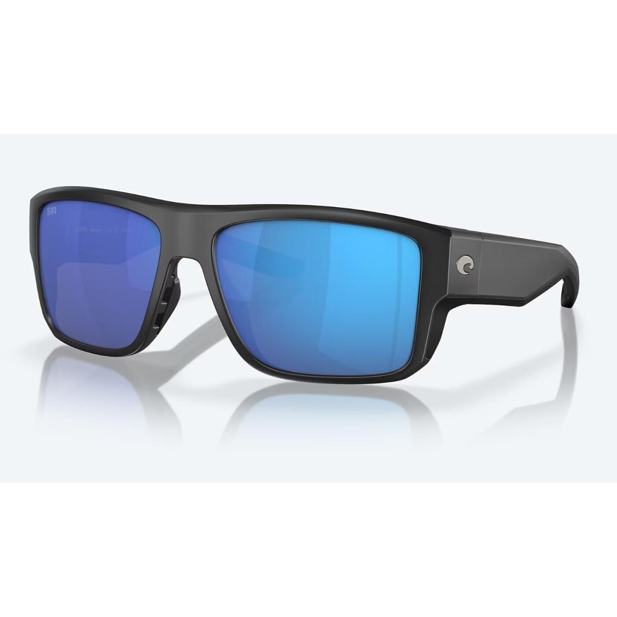 Costa Del Mar Taxman Matte Black / Blue Mirror Polarized Glass 580G