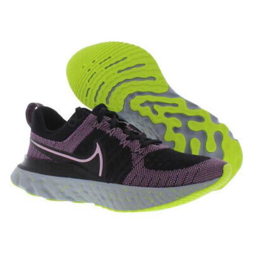 Nike React Infinity Run 2 Fk Womens Shoes - Black/Pink/Grape, Main: Black