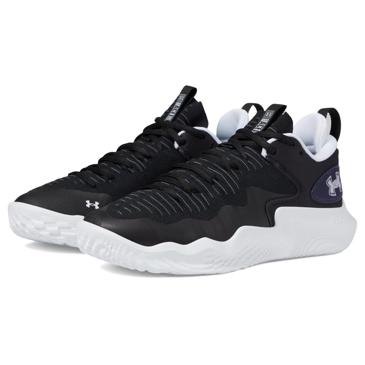 Woman`s Sneakers Athletic Shoes Under Armour Flow Ace Low Black/White/White