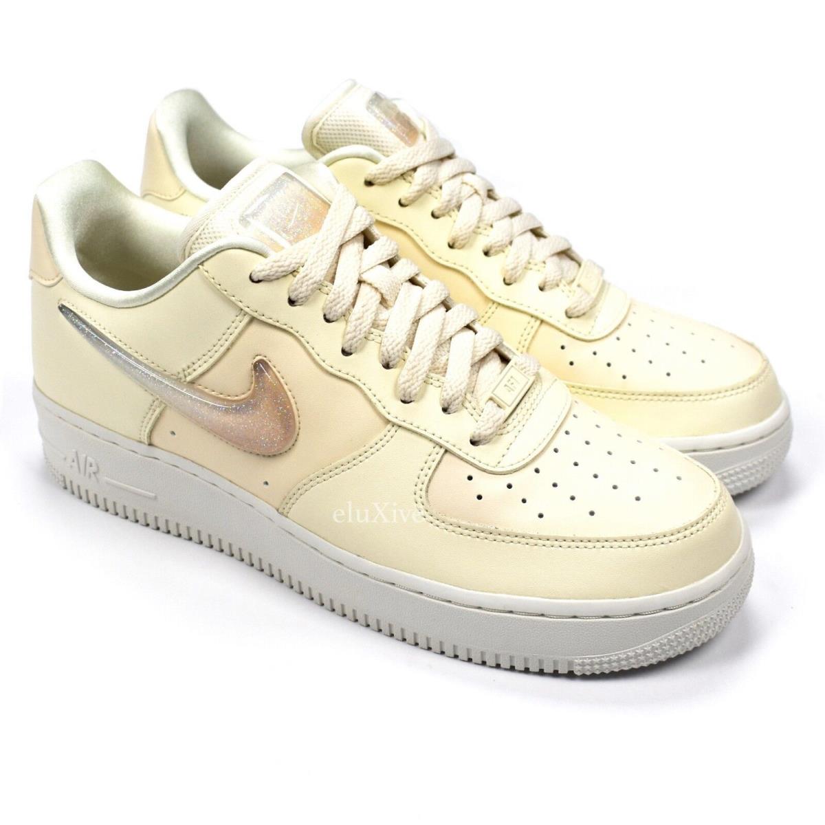 Nike Air Force 1 07 SE Prm Jelly Jewel Swoosh Ivory White Sneakers