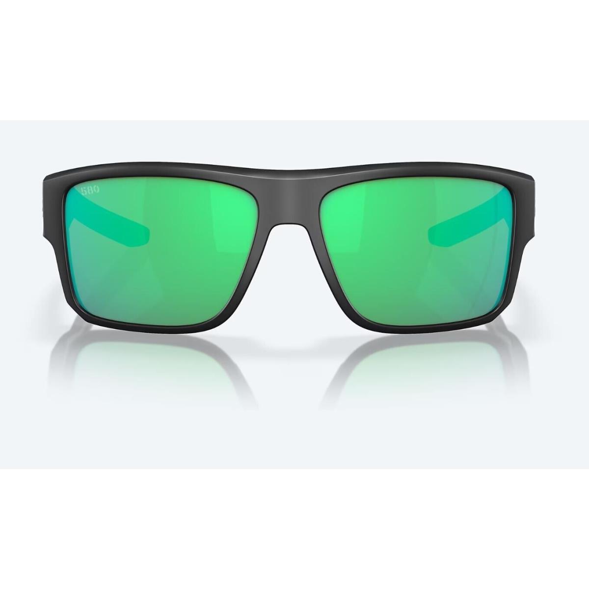 Costa Del Mar Taxman Matte Black / Green Mirror Polarized Glass 580G