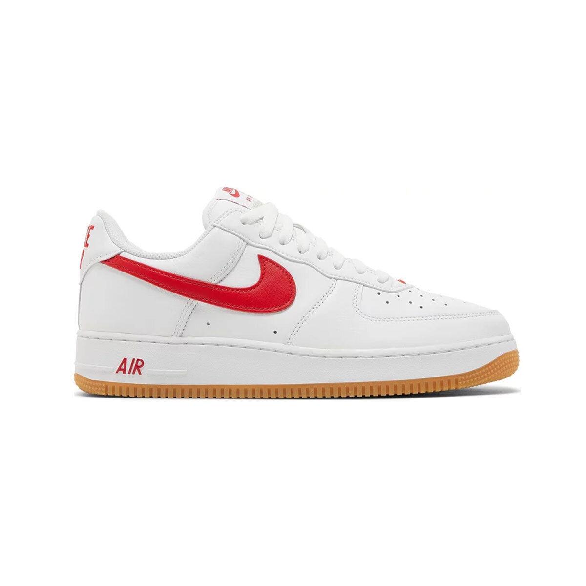 Nike Men`s Air Force 1 Low Retro DJ3911-102 White/university Red SZ 7-15 - White/University Red