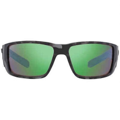 Costa Del Mar Blackfin Pro Green Mirror Rectangular Men`s Sunglasses 6S9078 - Frame: Green, Lens: Green