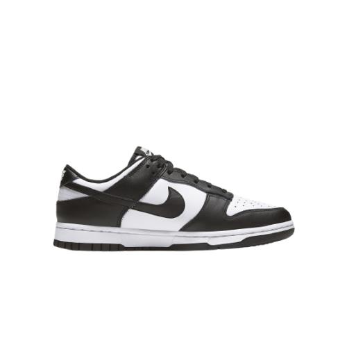 DD1391-100 Nike Men`s Dunk Low Panda White Black Sneakers - Black, White