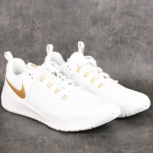 Nike Air Zoom Hyperace 2 SE White Metallic Gold DM8199-170 Volleyball Sneakers