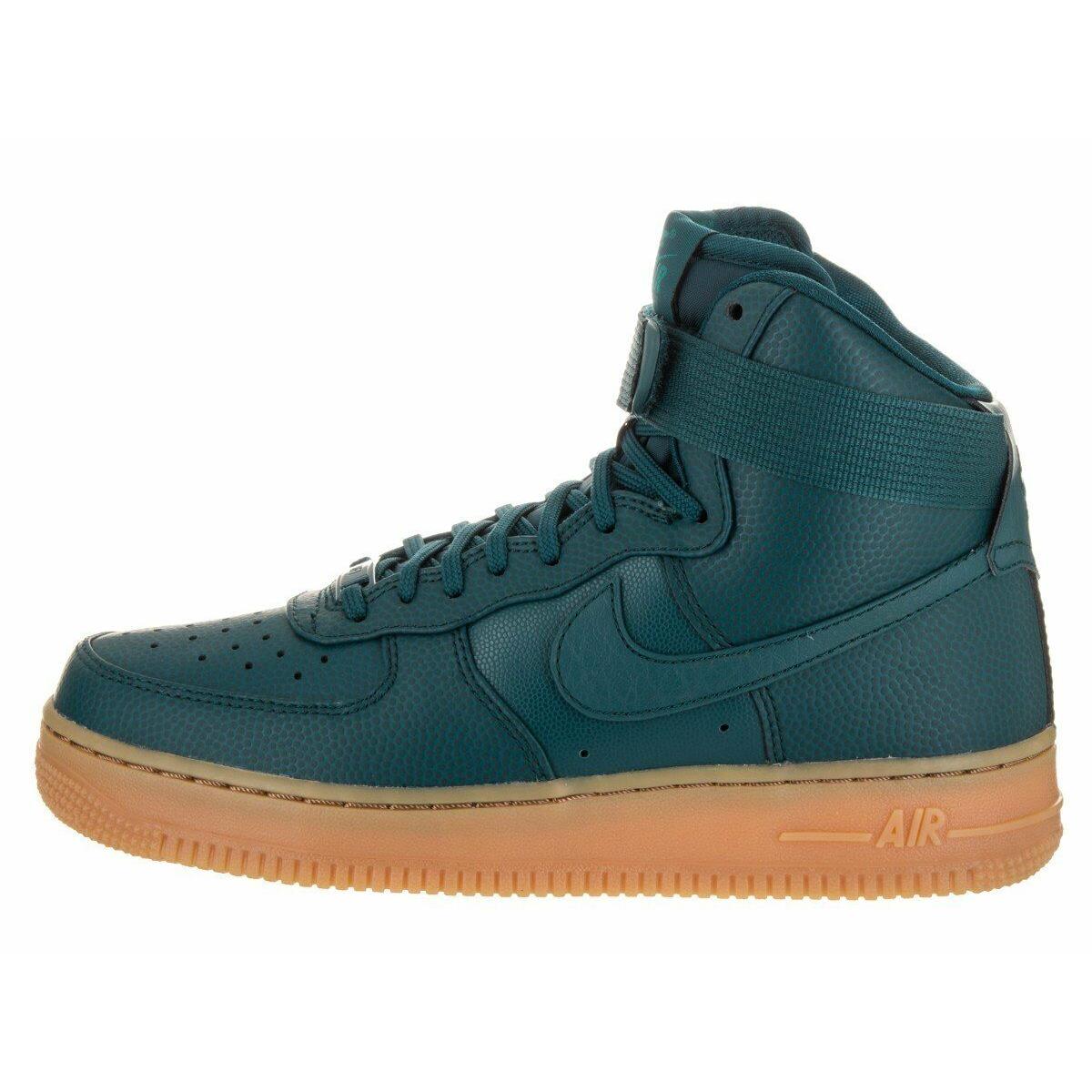 Womens Nike Air Force 1 HI SE `midnight` Fashion Sneaker 860544 300 - Green/Blue