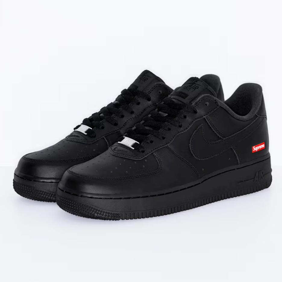 Nike Air Force 1 Low Supreme Black White CU9225 Men Women Size Instant Ship