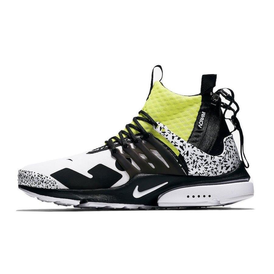 Acronym x Nike Air Presto Mid Dynamic Yellow Volt Utility AH7832-100 Sz 4 - Yellow