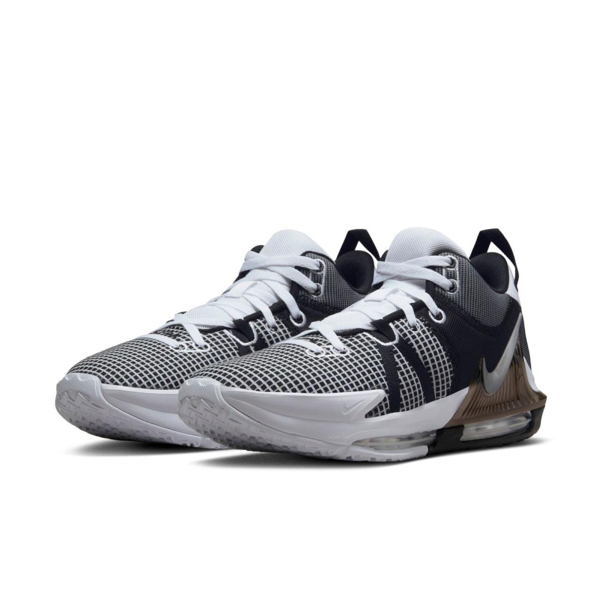 DM1123-100 Mens Nike Lebron Witness 7 - Wht/Mtlcsilvr