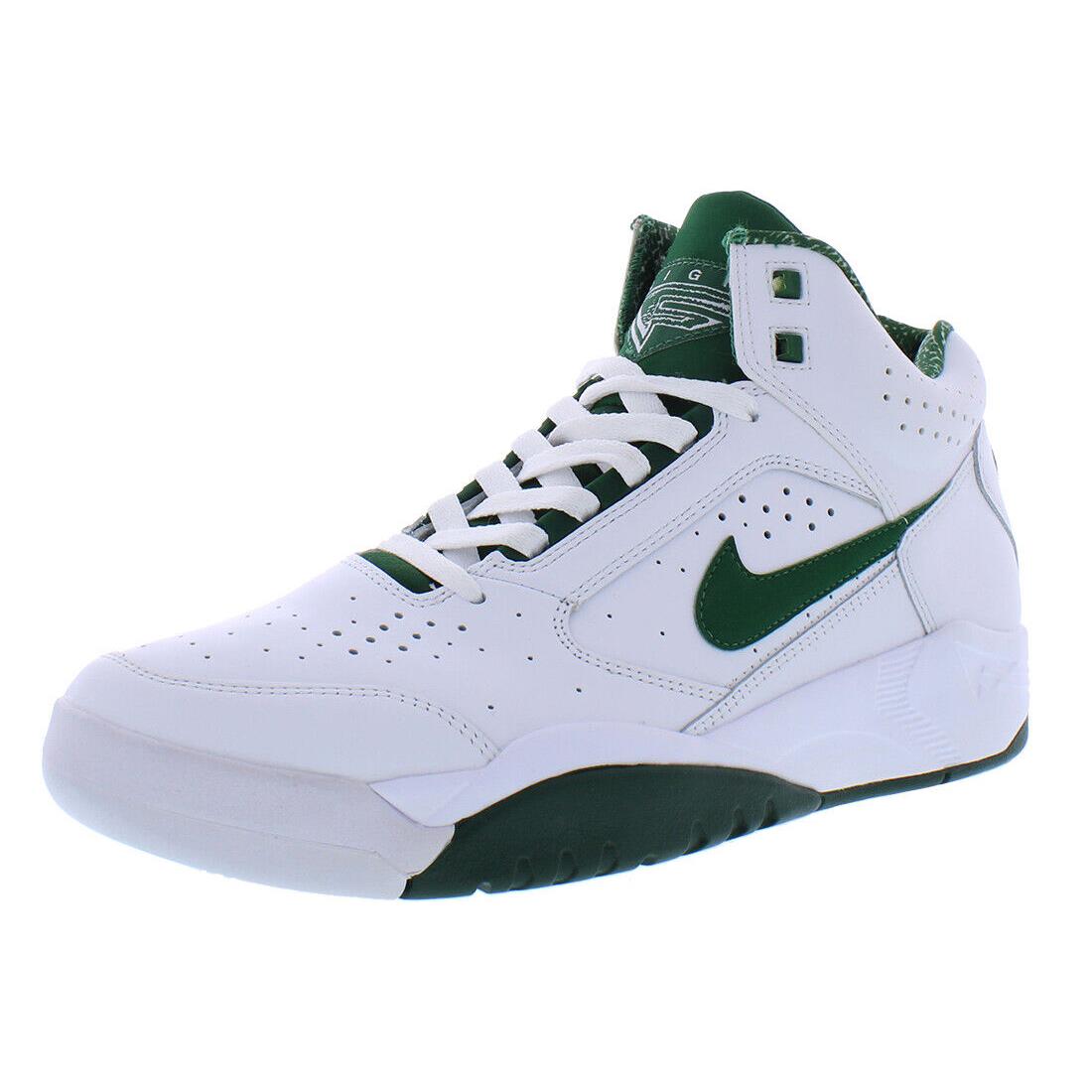 Nike Air Flight Lite Mid Unisex Shoes - White/Gorge Green, Main: White