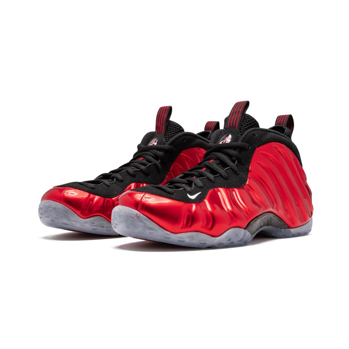 Men`s Nike Air Foamposite One Metallic Red Athletic Fashion Sneaker 314996 610 - Varsity Red/White/Black