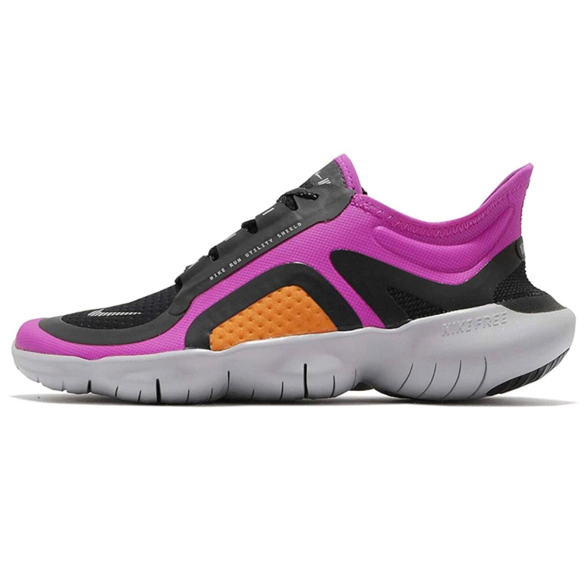 Nike Women`s Free RN 5.0 Shield - Fire Pink/Metallic Silver