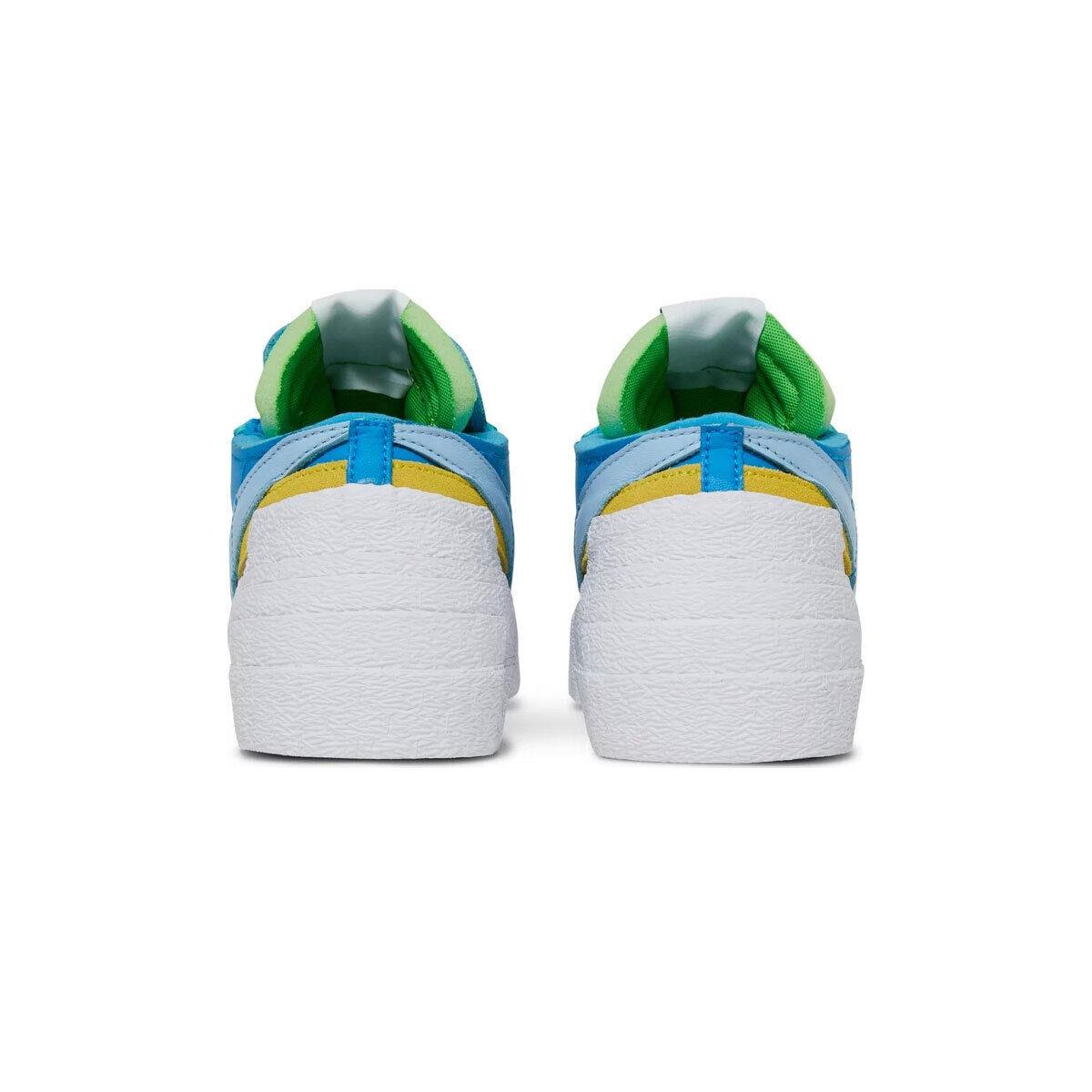 Nike Unisex Sacai x Kaws Blazer Low DM7901-400 Blue/pink/yellow SZ 7-15 Bran - Blue/Pink/Yellow