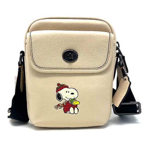 Coach X Peanuts Heritage Leather Crossbody with Snoopy Motif