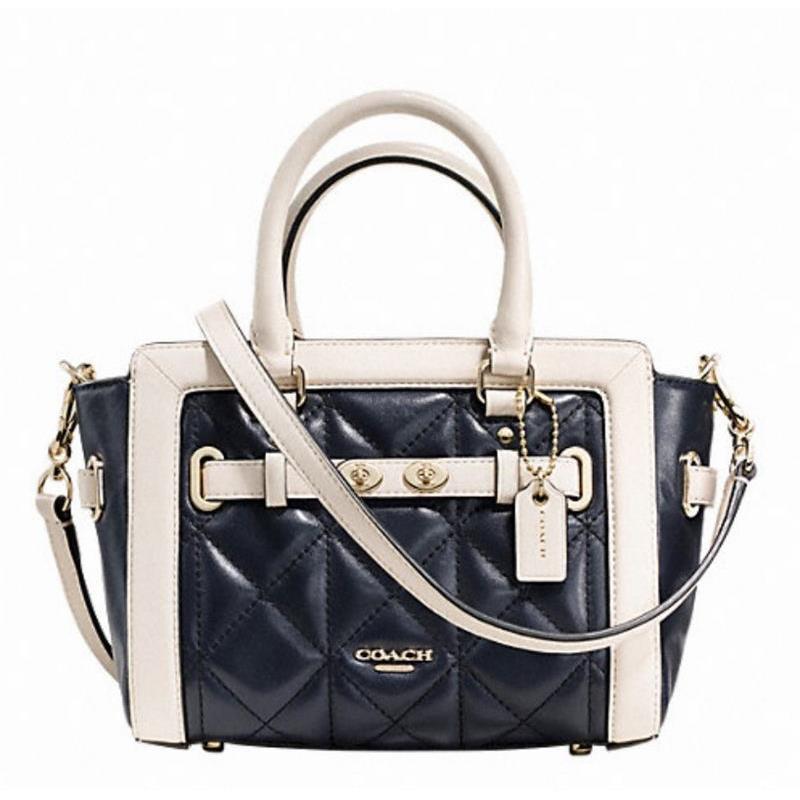 Coach Mini Blake Carryall Calf Leather F37666 2 Color Options