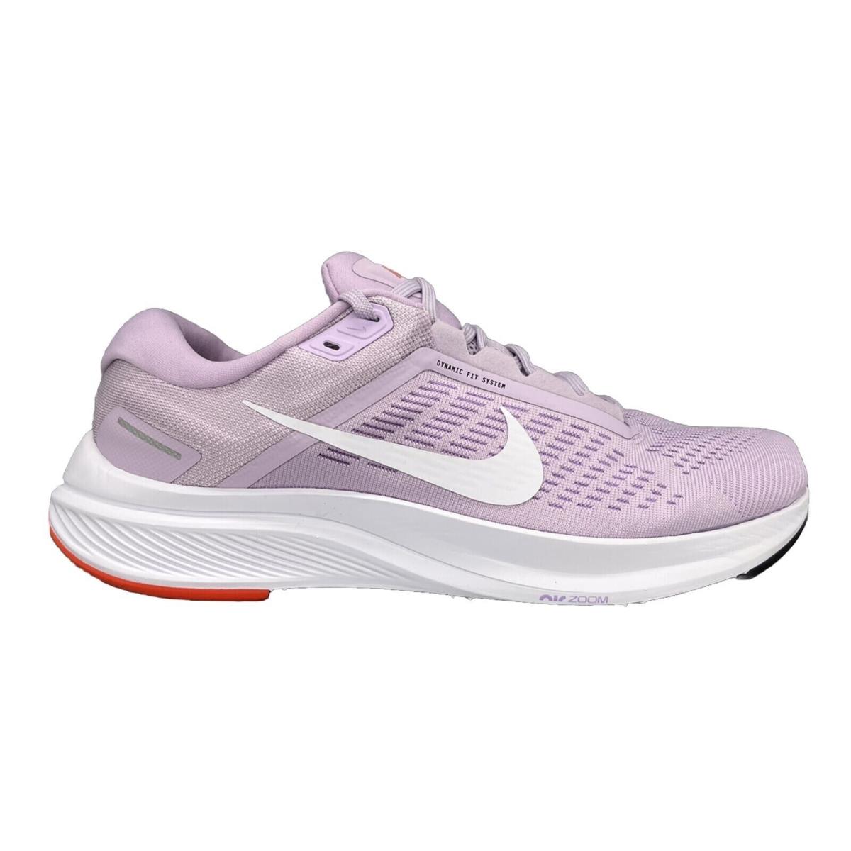 Nike Womens Air Zoom Structure 24 Running Shoes DA8570 501 - DOLL WHITE LILAC RUSH ORANGE