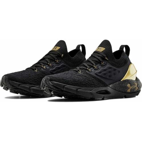 Under Armour Hovr Phantom 2 Metallic Women`s Size 8 Black / Gold 3023903 001