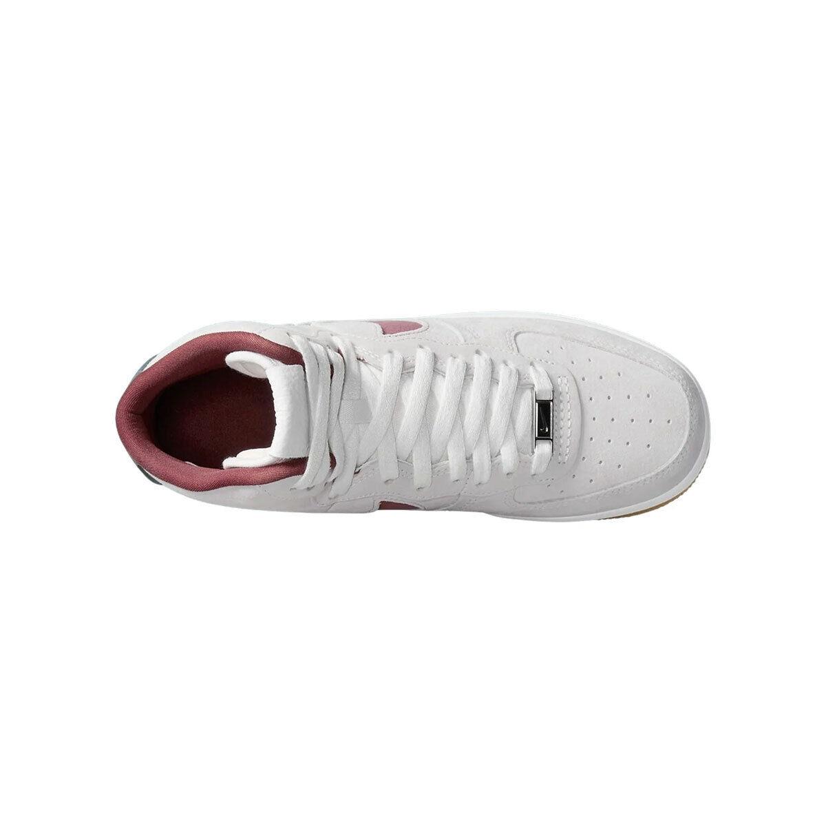 Nike Women`s Air Force 1 High Suede DC3590-104 White/valerian/red SZ 4-15 - White/Valerian/Red