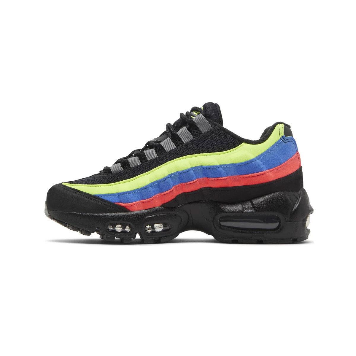 Nike GS Air Max 95 DZ5635-001 Black/neon SZ 3Y to 7Y - Black/Neon