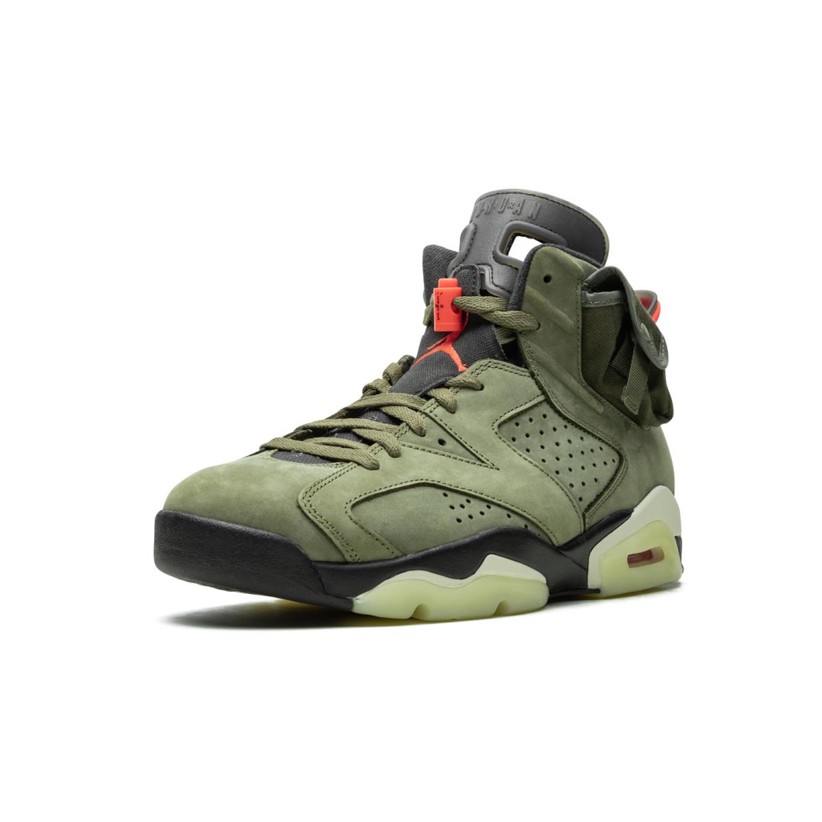 Nike Men`s Air Jordan 6 Retro Cactus Jack Olive CN1084-200 Fashion - Olive