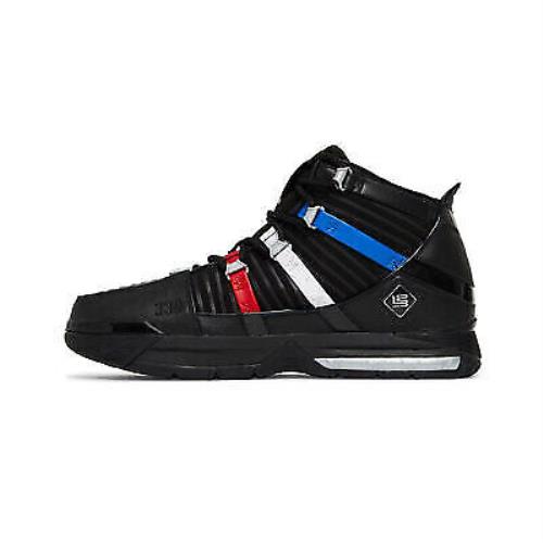 Nike Men`s Lebron 3 The Shop Black University Red 2022 DO9354-001 SZ 6-15 - Black/Metallic Silver/University Red/Game Royal