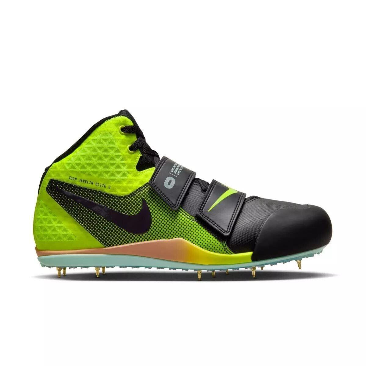 Nike Zoom Javelin Elite 3 `black Volt`track Field Throwing Spikes DV9193-001