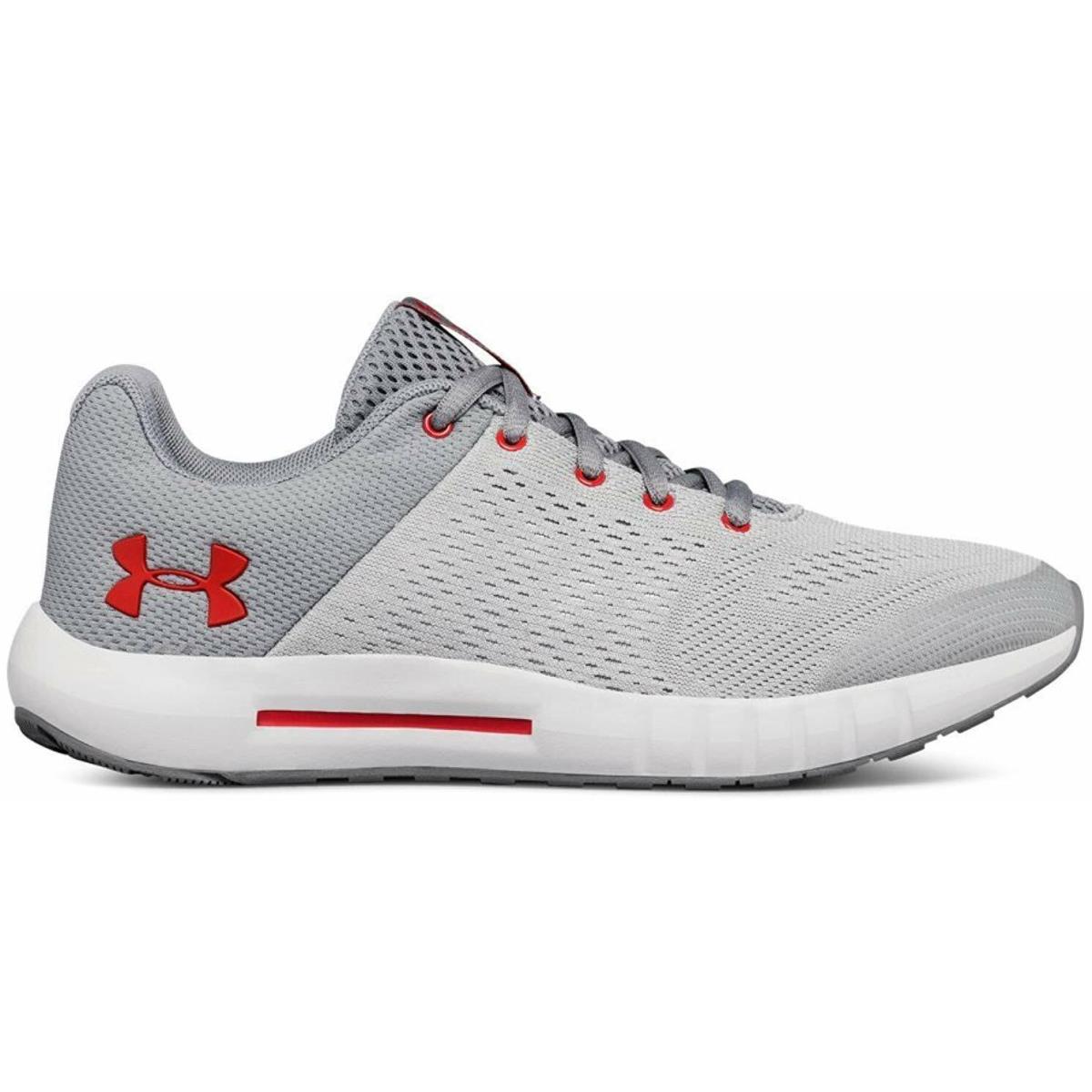 Under Armour Boys Grade School Pursuit Sneaker Steel 104 /elemental 6