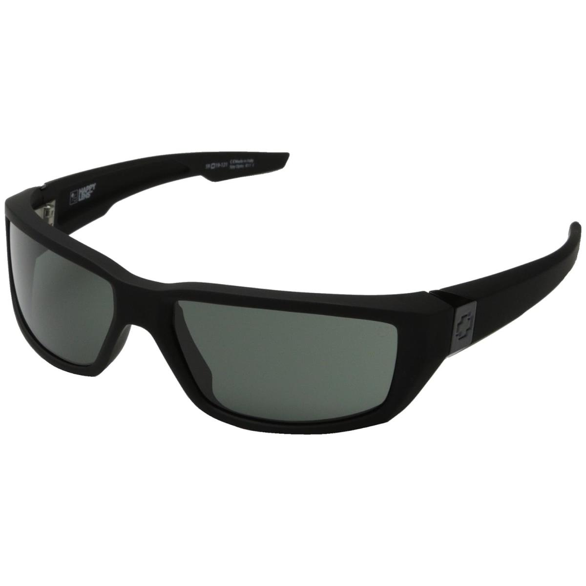 Unisex Sunglasses Spy Optic Dirty Mo Soft Matte Black w/Signature /Happy Gray Green
