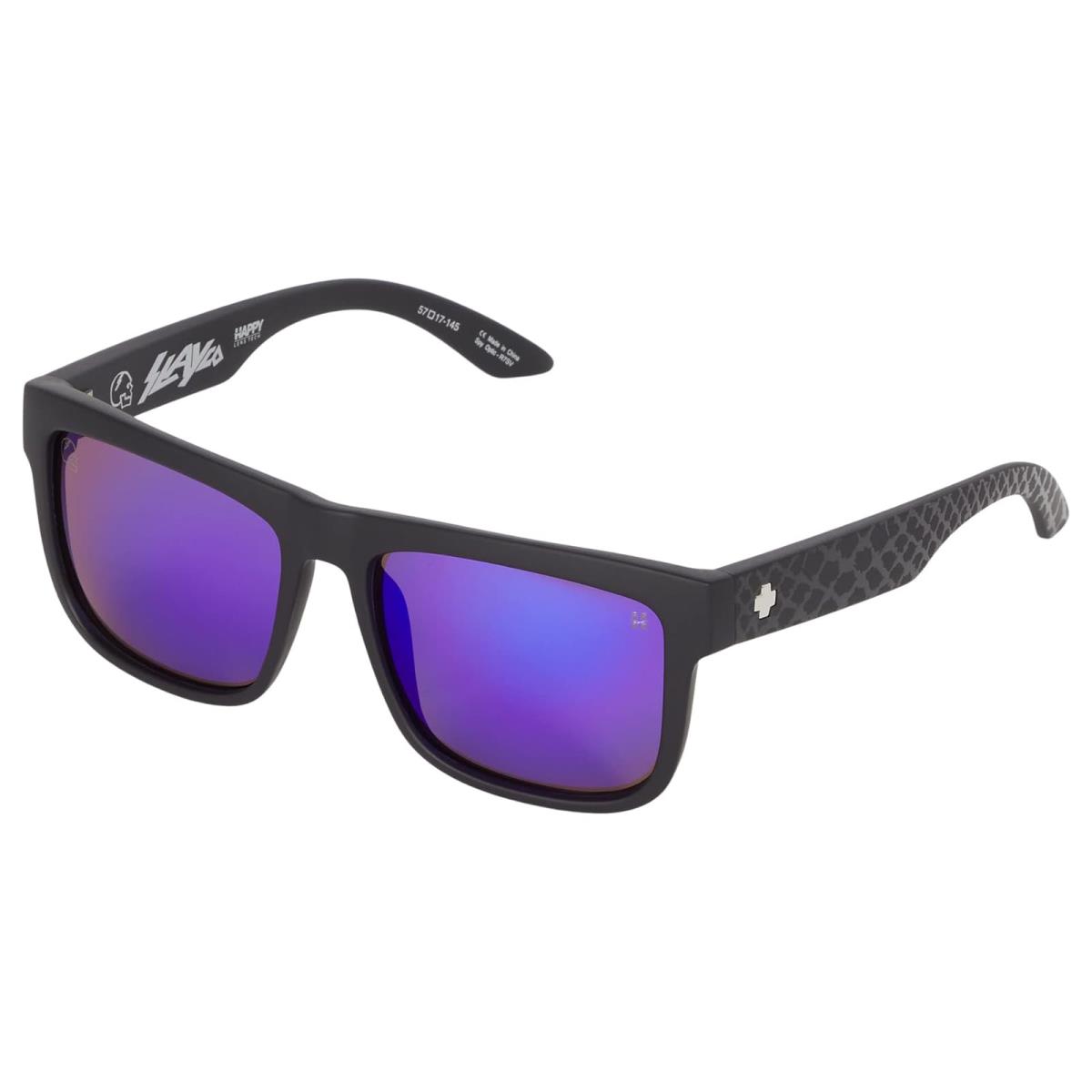 Unisex Sunglasses Spy Optic Discord Slayco Matte Black Viper Happy Bronze Purple Spectra