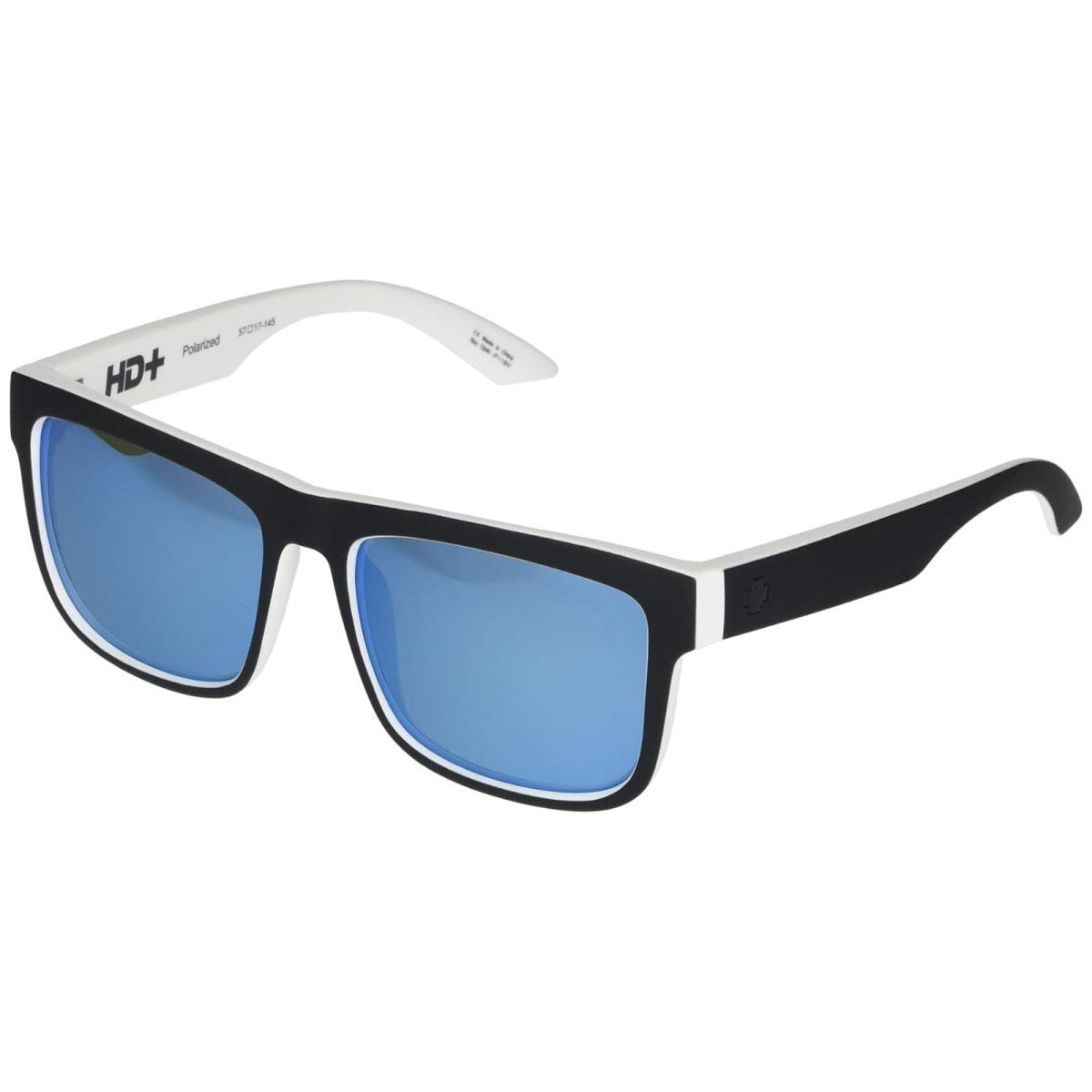 Unisex Sunglasses Spy Optic Discord Whitewall/HD Plus Gray Green Polar/Light Blue Spectra Mirror