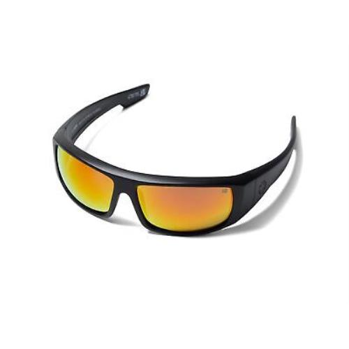 Unisex Sunglasses Spy Optic Logan - Ansi RX Matte Black/Happy Boost Polar Orange Mirror, Frame: Multicolor