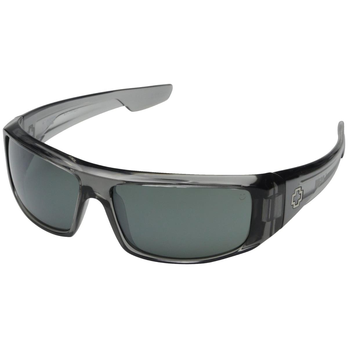 Unisex Sunglasses Spy Optic Logan Clear Smoke/Happy Gray Green w/ Silver Mirror