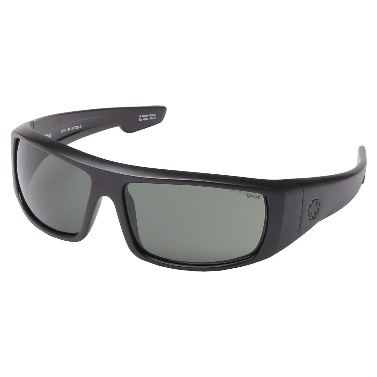Unisex Sunglasses Spy Optic Logan Matte Black Ansi RX/HD Plus Gray/Green
