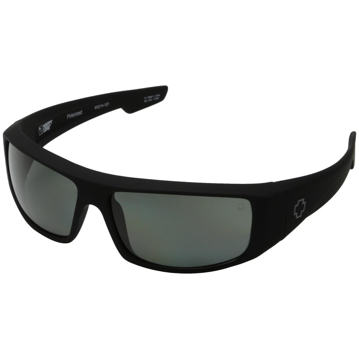 Unisex Sunglasses Spy Optic Logan Soft Matte Black/HD Plus Gray Green Polar