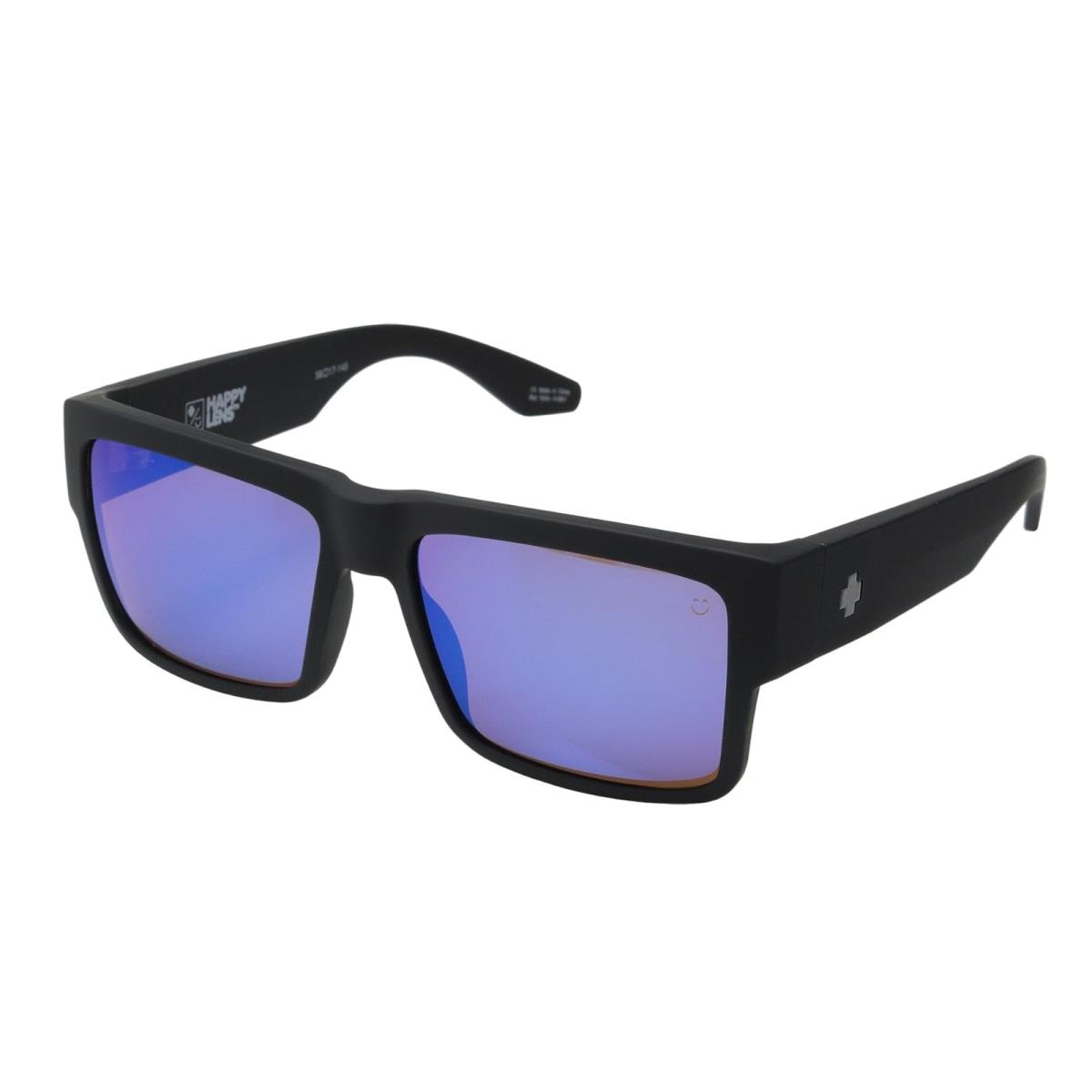 Unisex Sunglasses Spy Optic Cyrus Cyrus Soft Matte Black - HD Plus Bronze With Blue Spectra Mirror