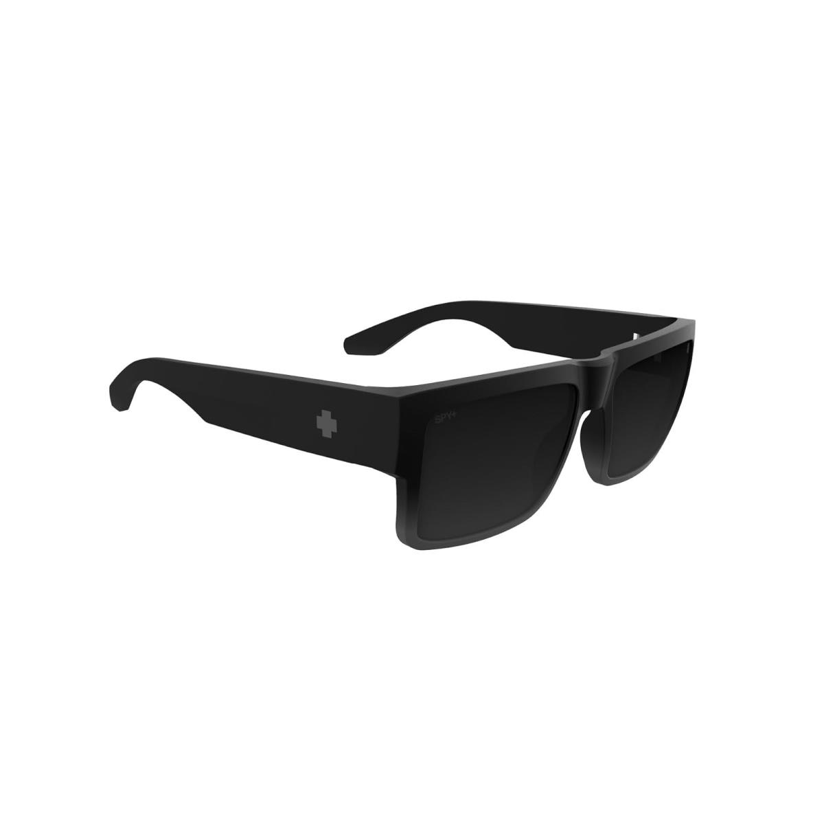 Unisex Sunglasses Spy Optic Cyrus Soft Matte Black Fade Happy Gray Black Mirror