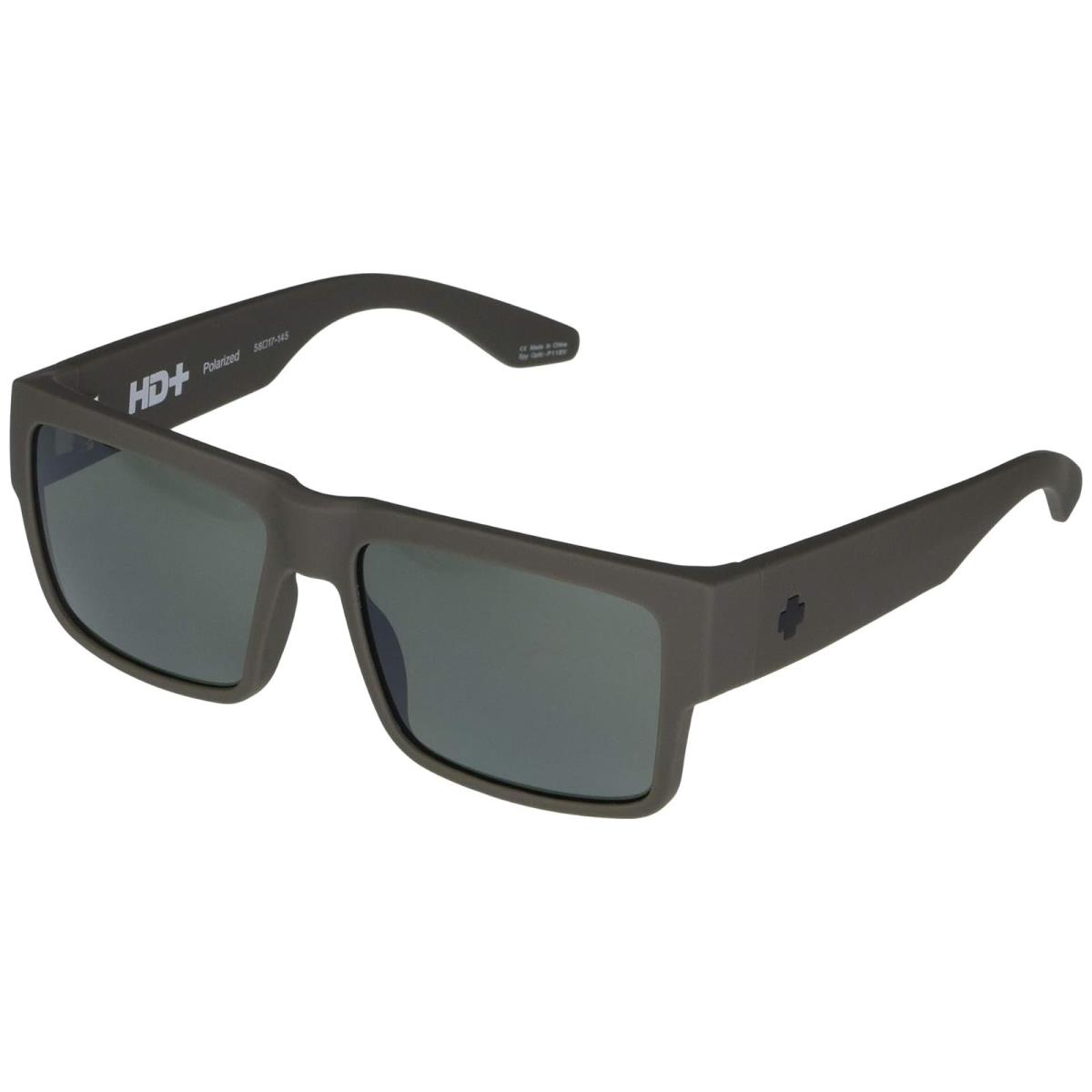 Unisex Sunglasses Spy Optic Cyrus Soft Matte Dark Gray/HD Plus Gray Green Polar/Black Spectra Mirr