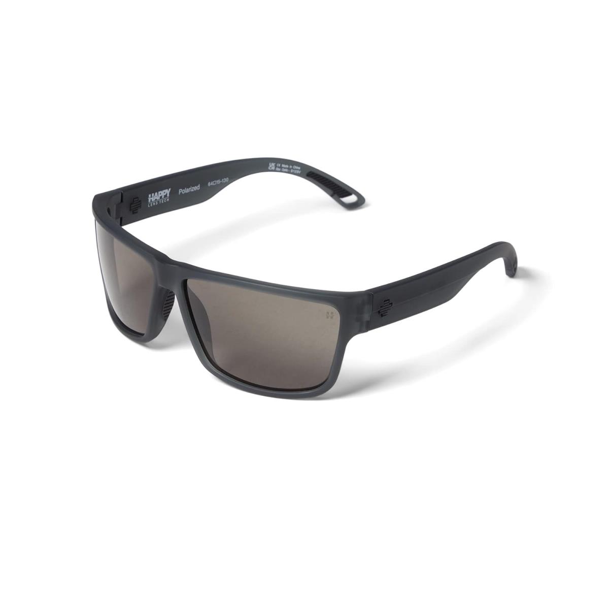 Unisex Sunglasses Spy Optic Rocky Matte Translucent Gunmetal/Happy Gray Polar
