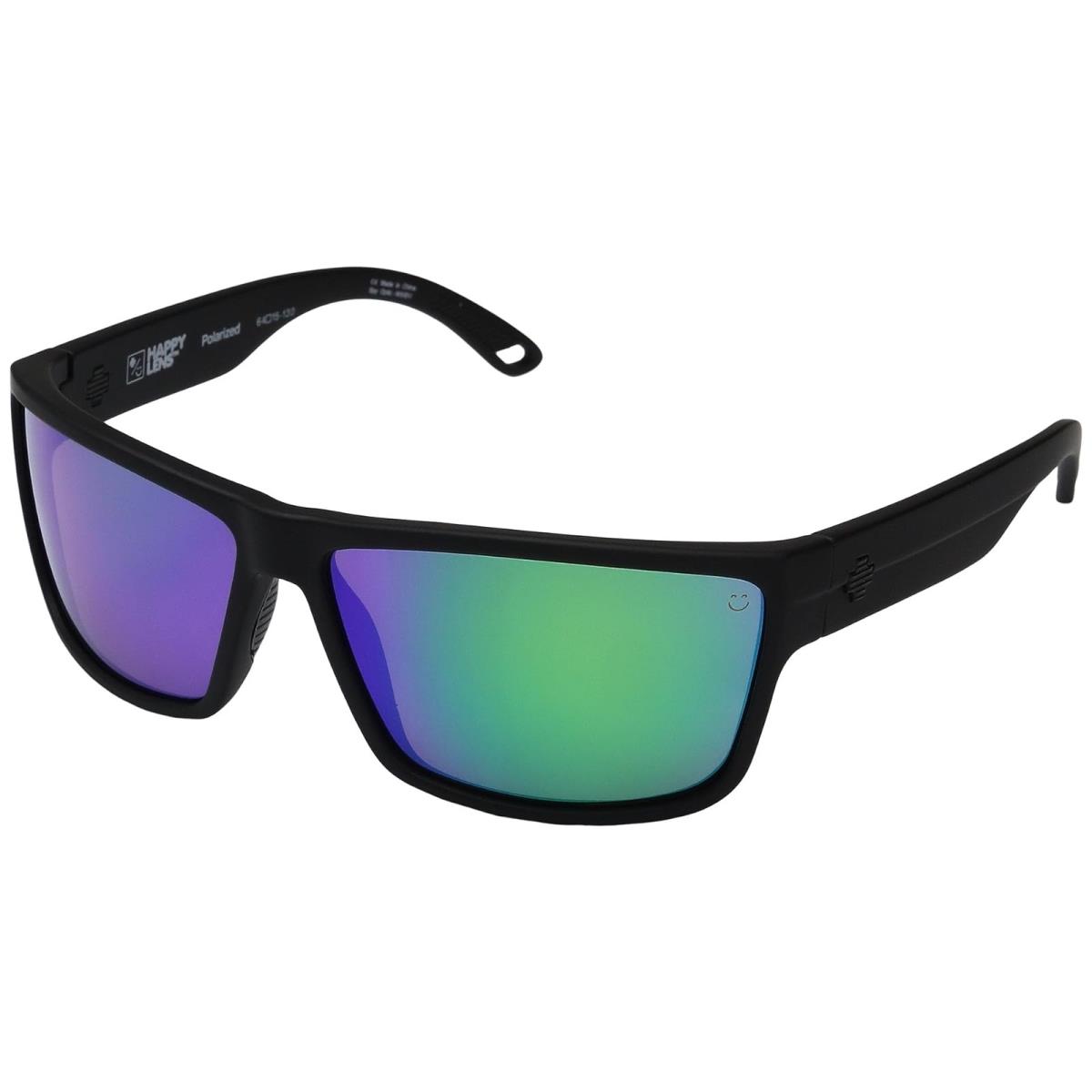 Unisex Sunglasses Spy Optic Rocky Soft Matte Black/HD Plus Bronze Polar w/ Green Spectra