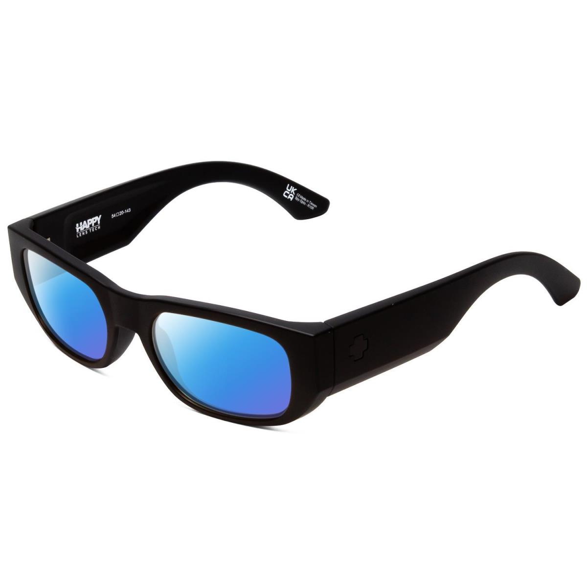 Spy Optics Genre Designer Polarized Sunglasses in Black 54 mm Choose Lens Color Blue Mirror Polar