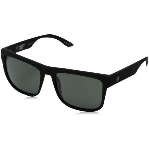 Spy Optics - Men`s Discord Sunglasses Soft Matte Black Happy Gray Green - Soft Matte Black/Happy Gray Green, Frame: Black, Lens: Gray