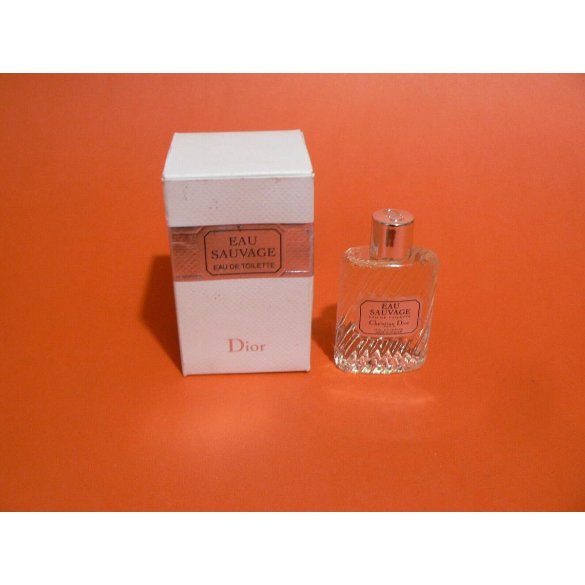 Vintage Dior Eau Sauvage 0.34oz 10ml Eau DE Toilette Splash Mini Old Stock