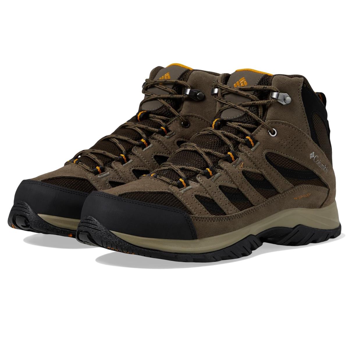 Man`s Hiking Columbia Crestwood Mid Waterproof - Cordovan/Squash